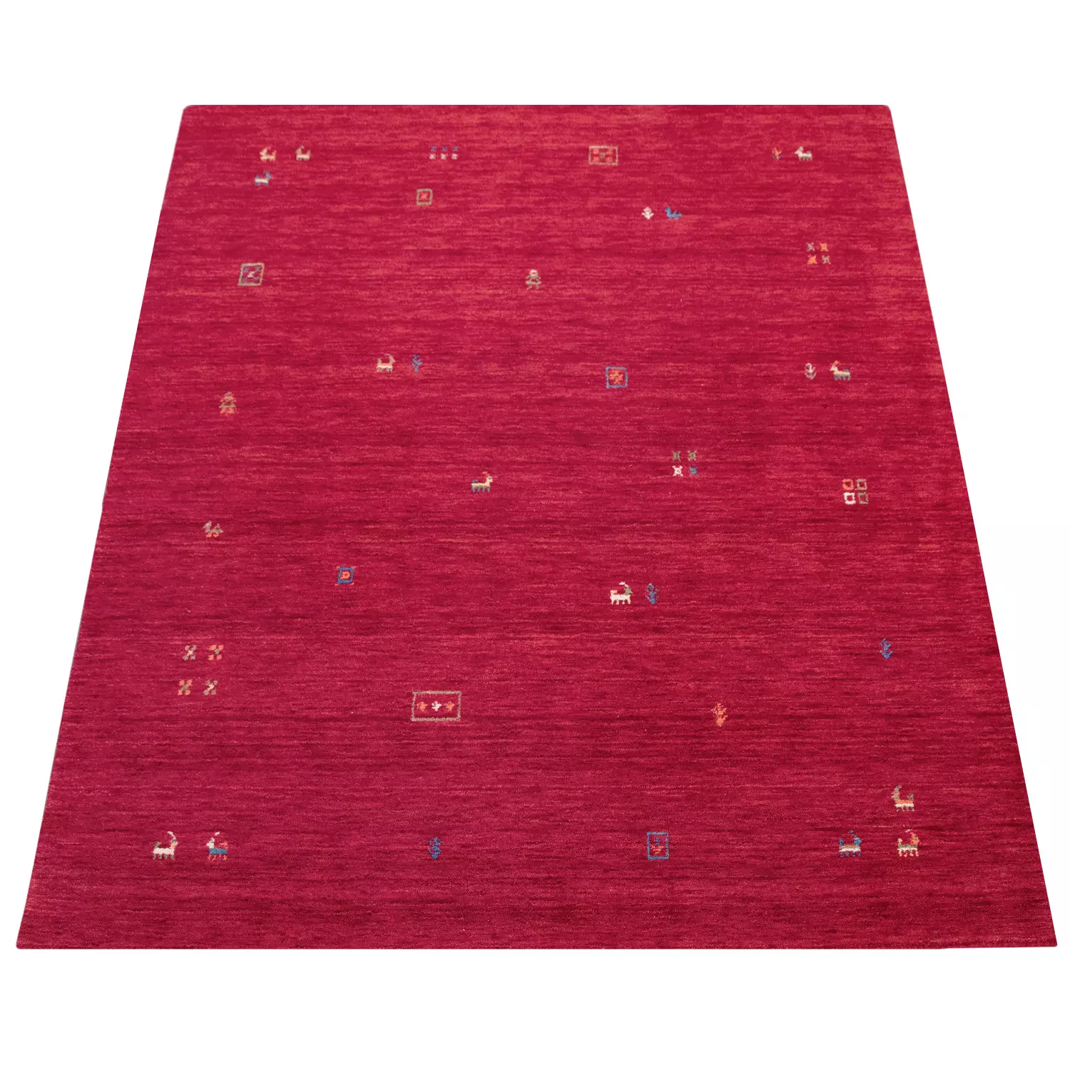 Gabbeh-Teppich Majestic Rot 120x170 Cm – Bild 4