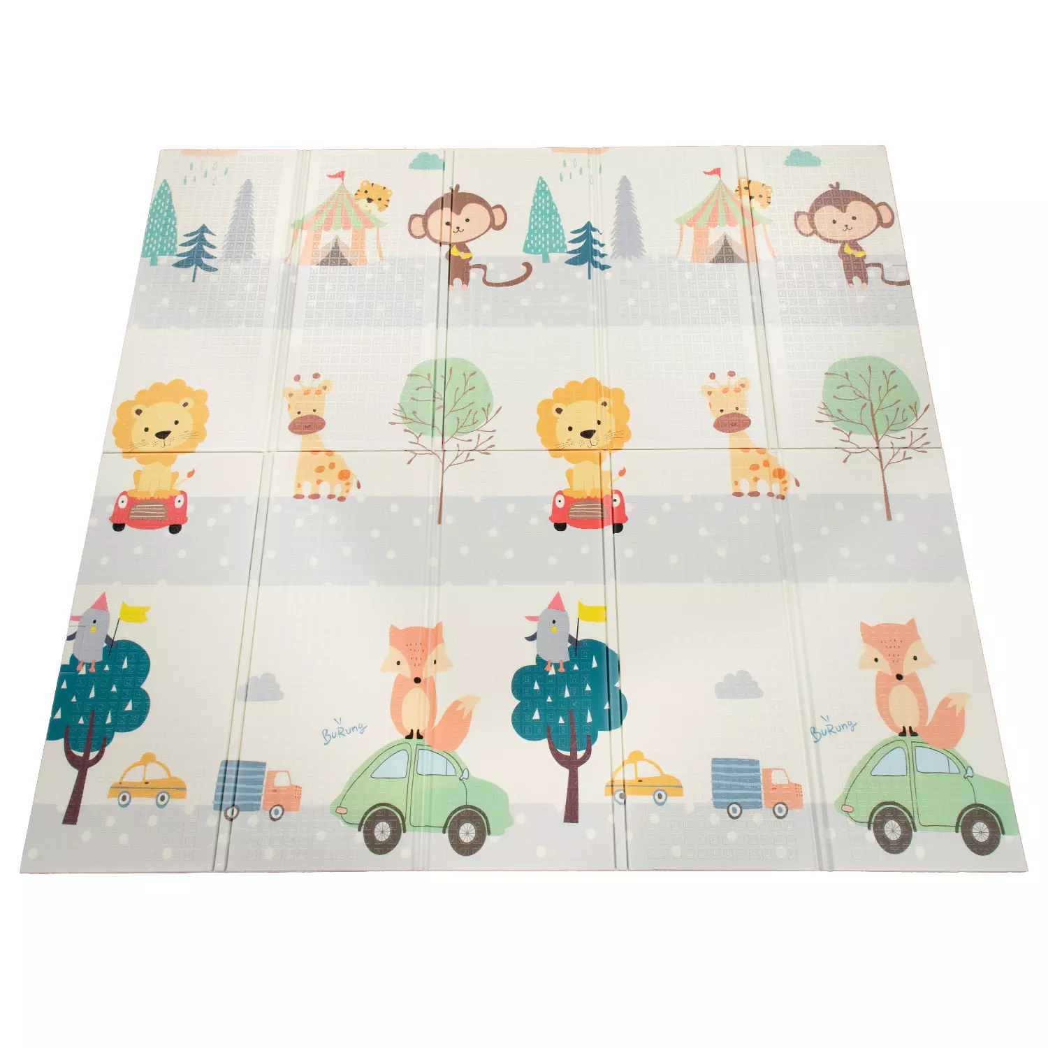 Faltbare Spielmatte Bambino Mehrfarbig 180x200 Cm – Bild 4