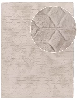 Fellteppich Arnia Beige 60x100 Cm