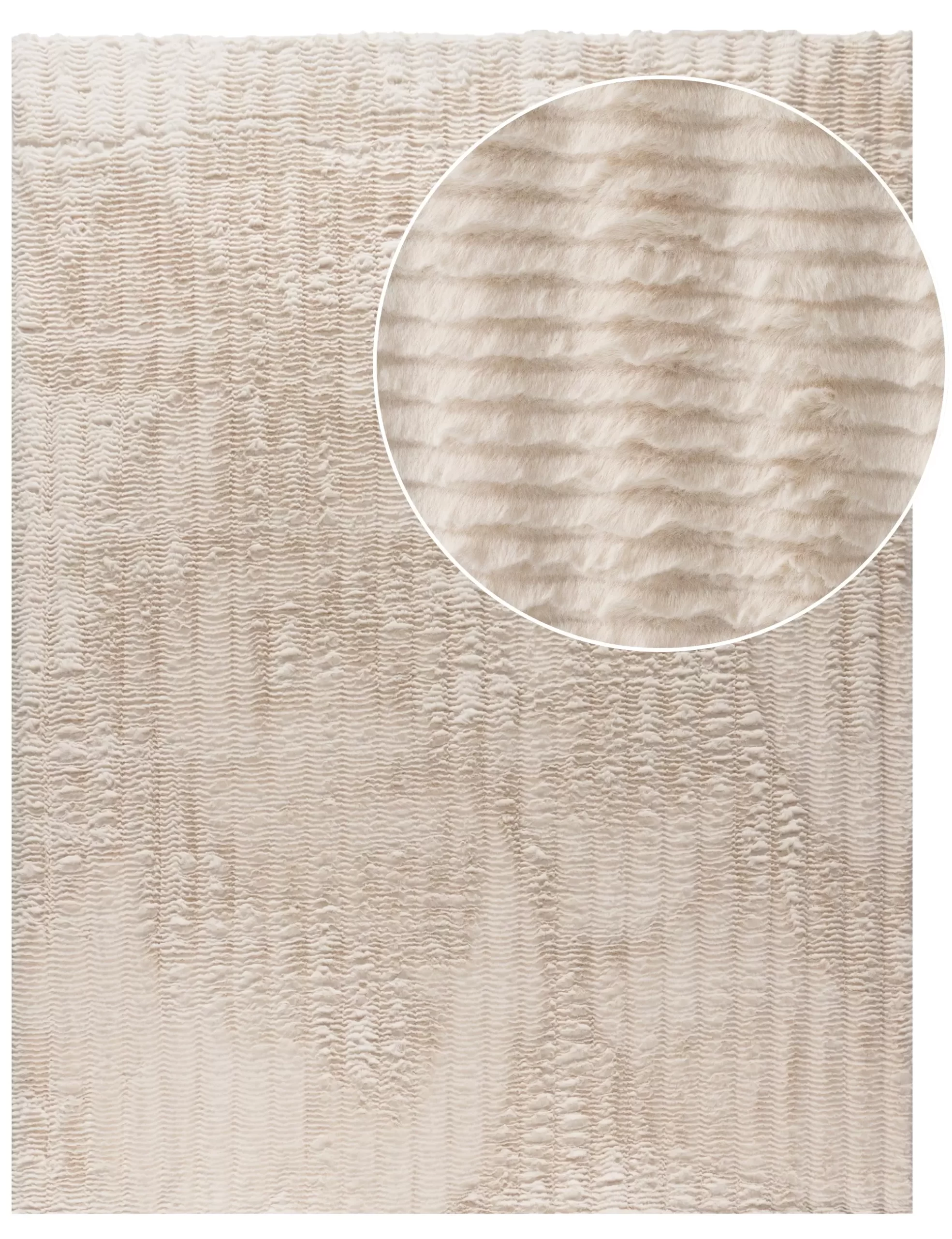 Fellteppich Arnia Creme 160x220 Cm