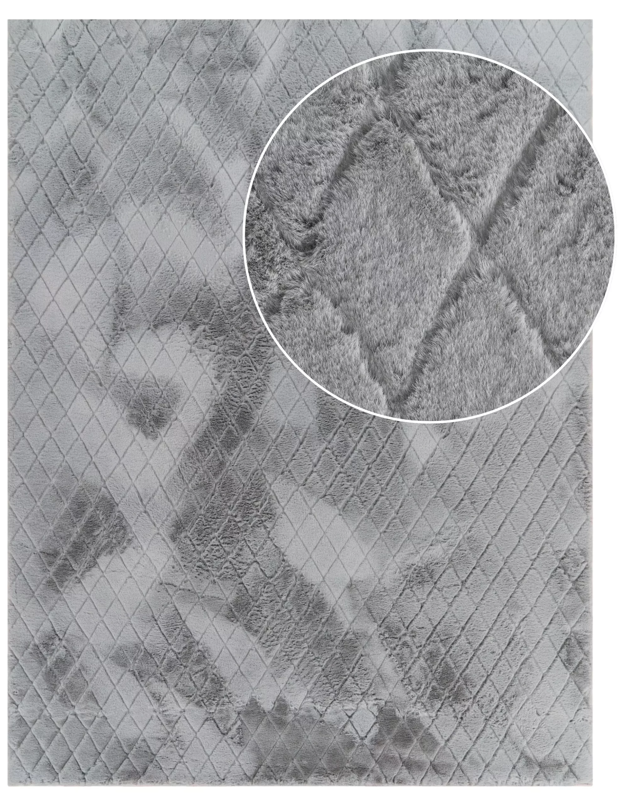 Fellteppich Arnia Grau 200x280 Cm