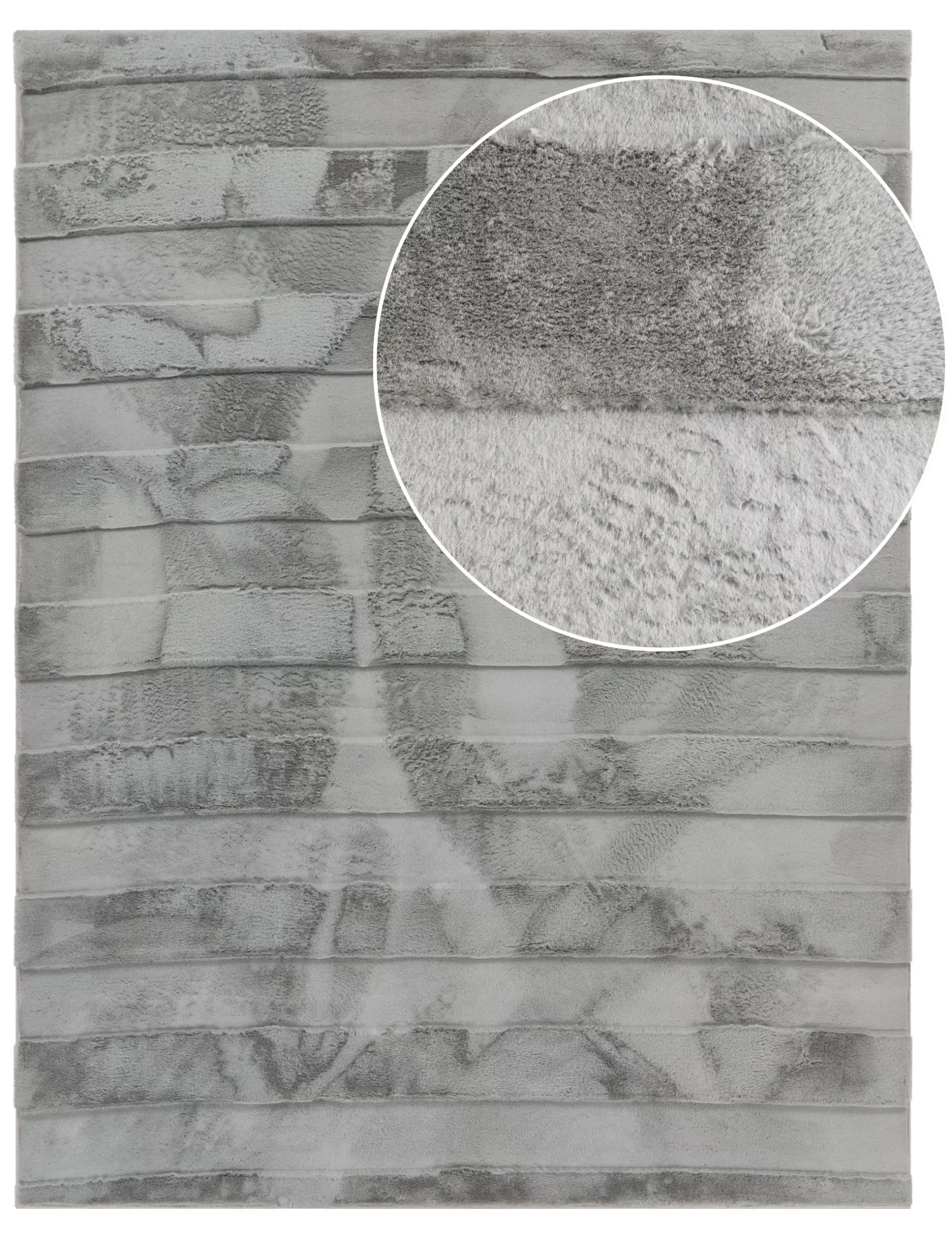 Fellteppich Arnia Grau 60x100 Cm