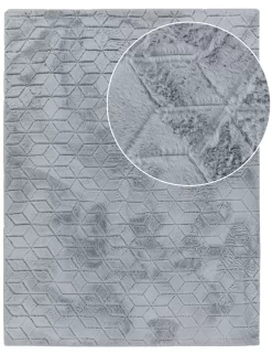 Fellteppich Arnia Grau 80x150 Cm