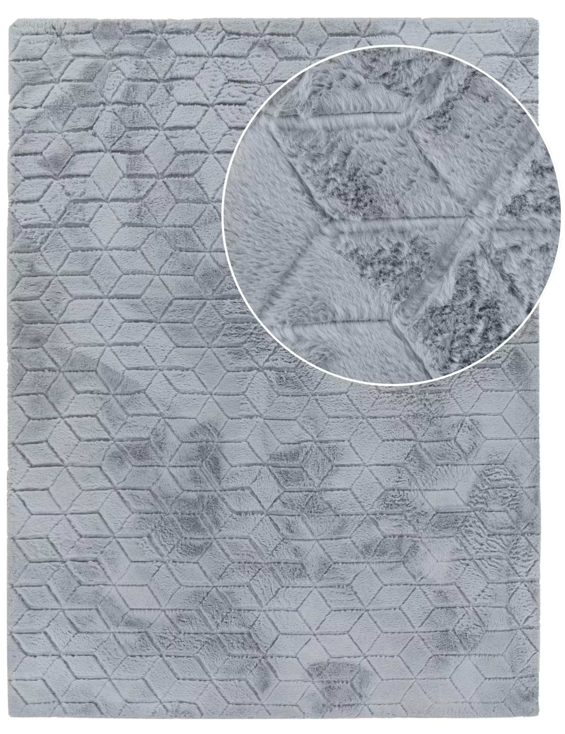 Fellteppich Arnia Grau 80x150 Cm