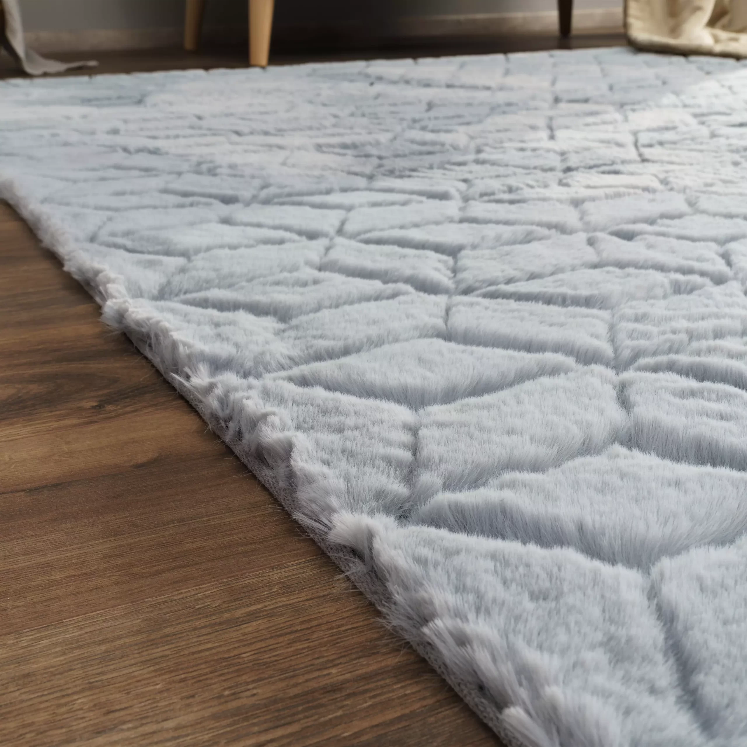 Fellteppich Arnia Grau 80x150 Cm – Bild 3