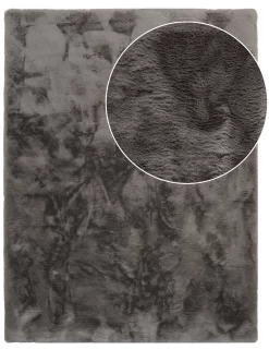 Fellteppich Fluffy Deluxe Anthrazit 120x160 Cm