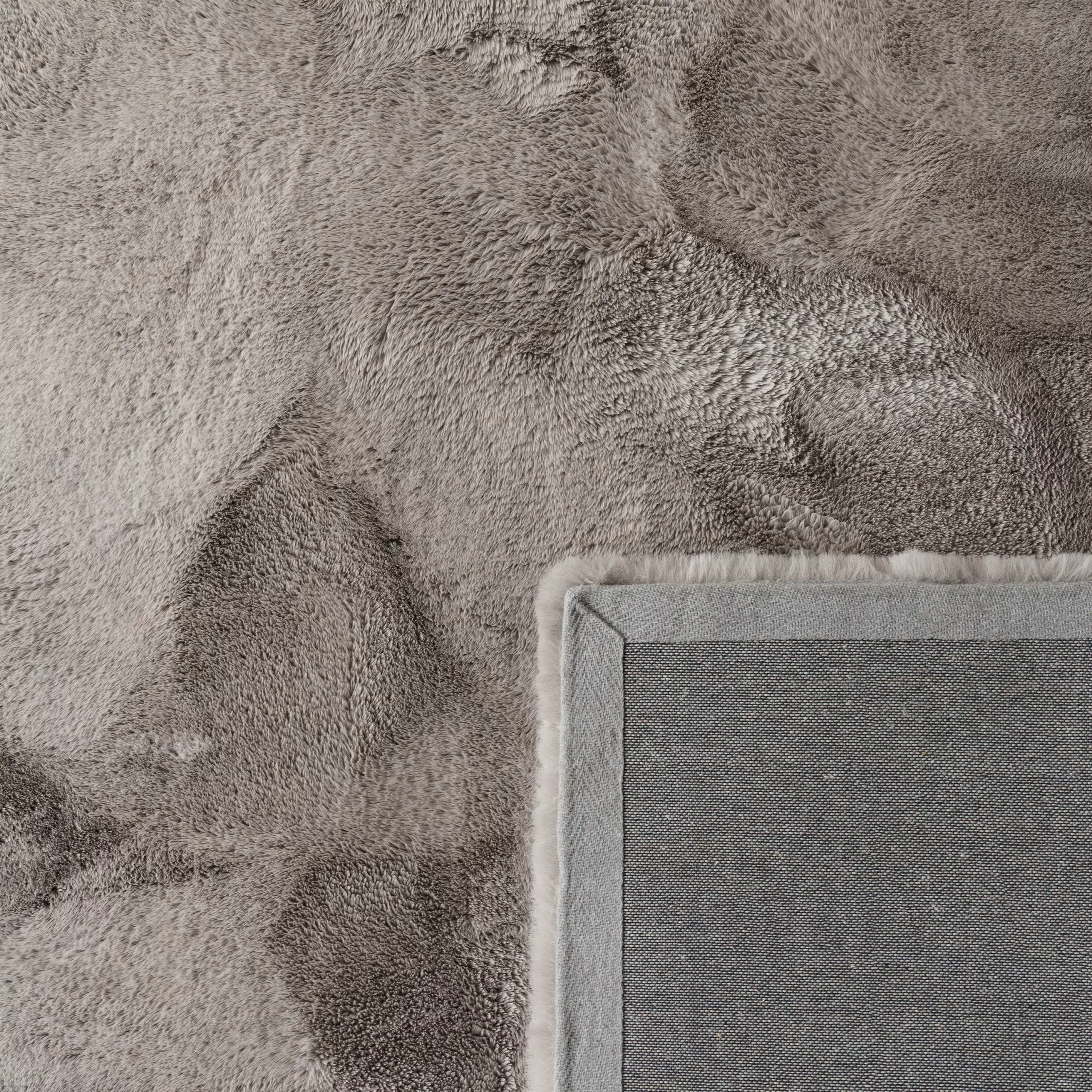 Fellteppich Fluffy Deluxe Grau 120x160 Cm – Bild 5