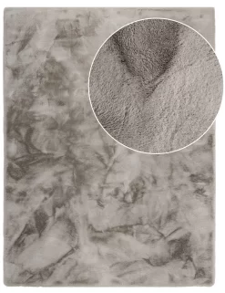 Fellteppich Fluffy Deluxe Grau 120x160 Cm