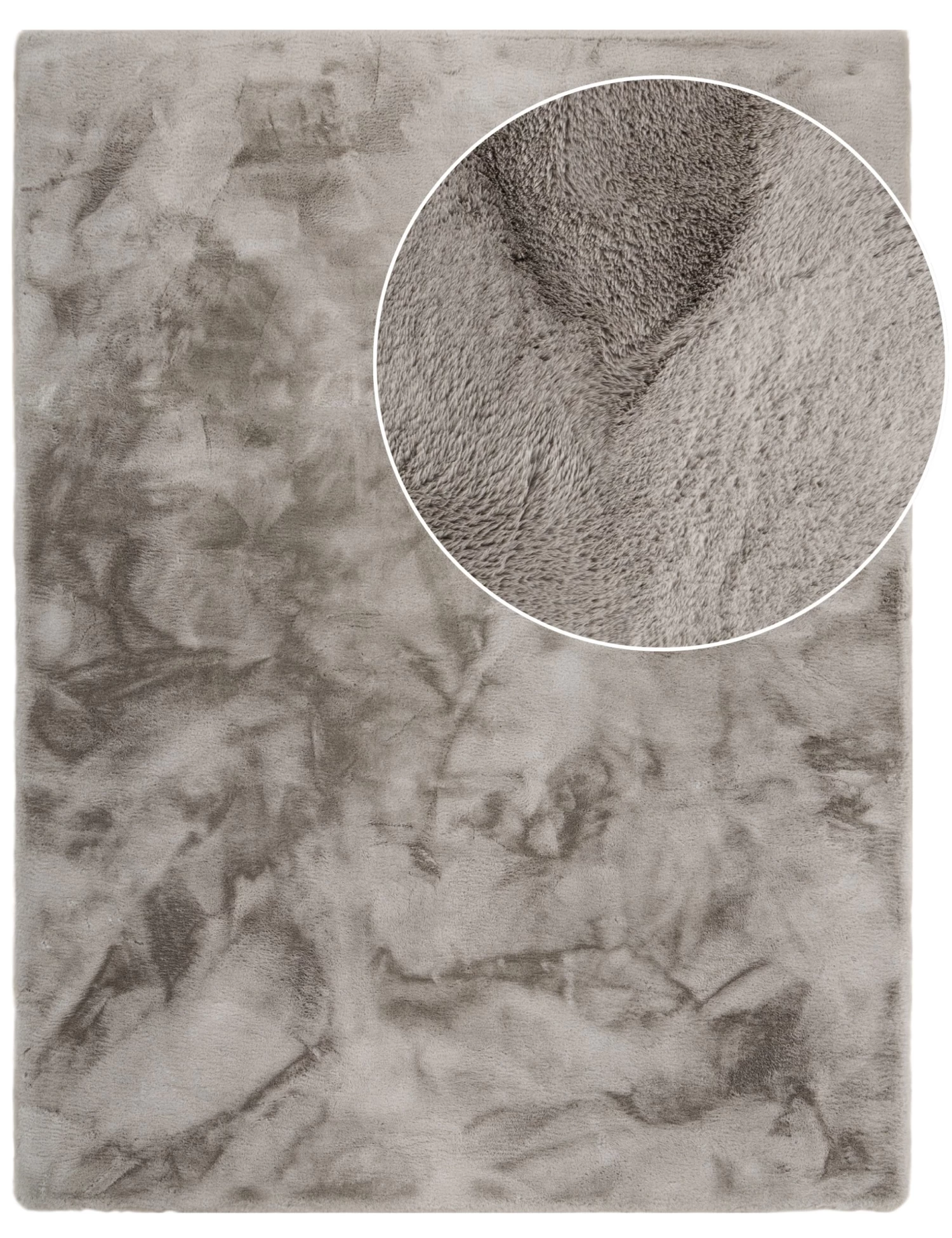 Fellteppich Fluffy Deluxe Grau 120x160 Cm