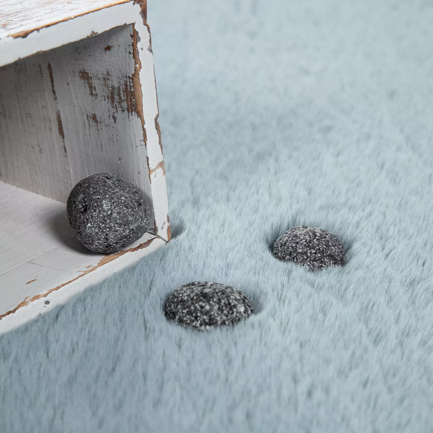 Fellteppich Fluffy Türkis 80x300 Cm