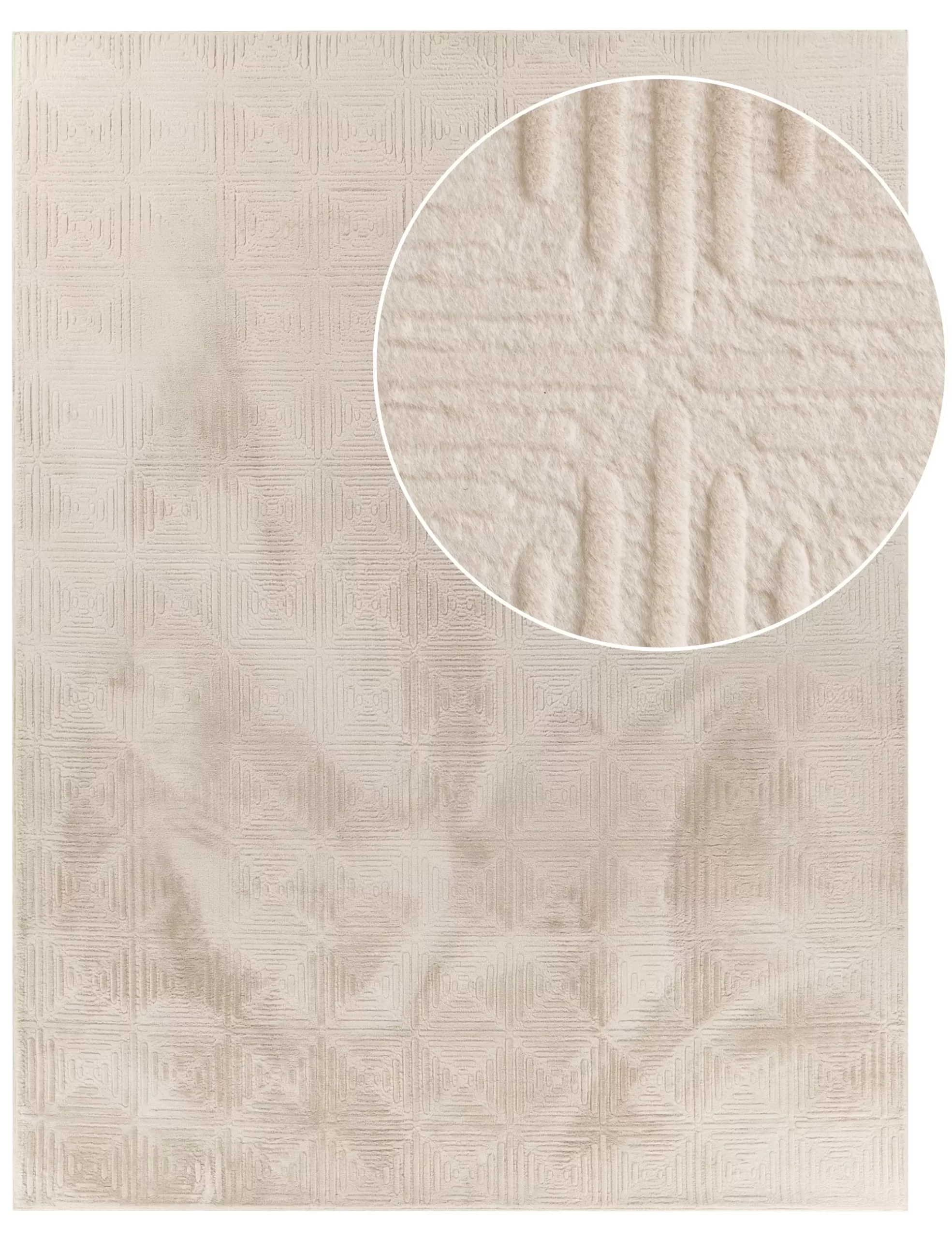 Fellteppich Lelystar Beige 60x100 Cm