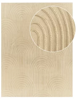 Fellteppich Lelystar Beige 160x220 Cm