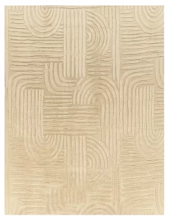 Fellteppich Lelystar Beige 120x160 Cm