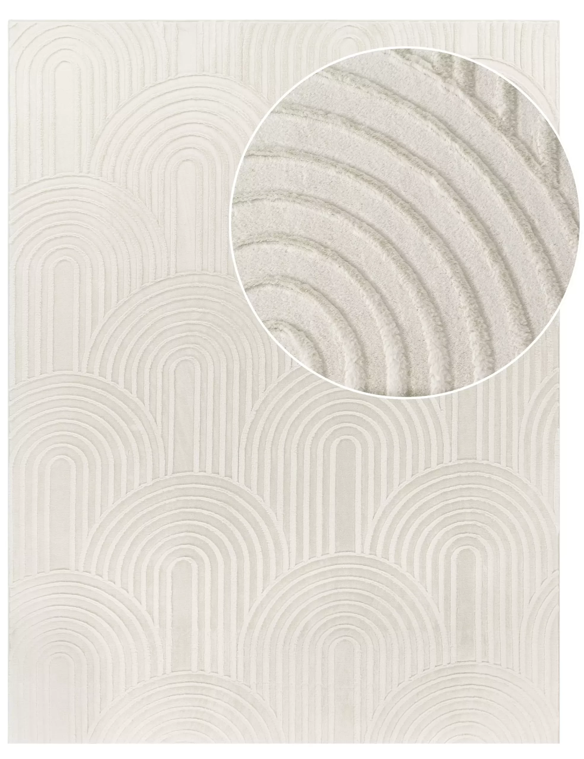 Fellteppich Lelystar Creme 240x340 Cm