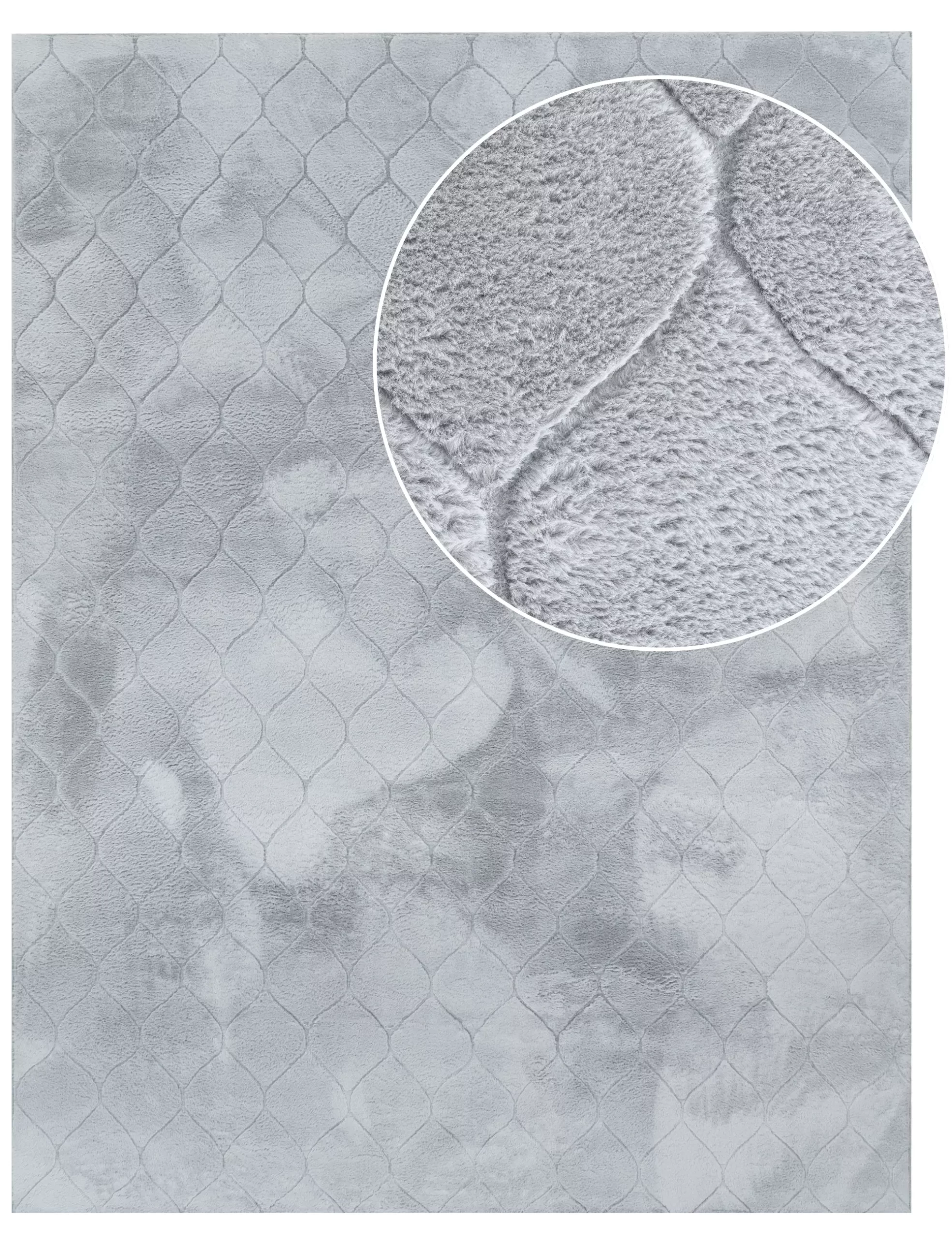 Fellteppich Lelystar Grau 200x280 Cm