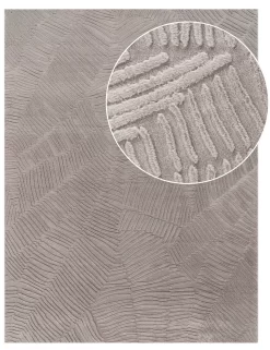 Fellteppich Lelystar Grau 160x220 Cm