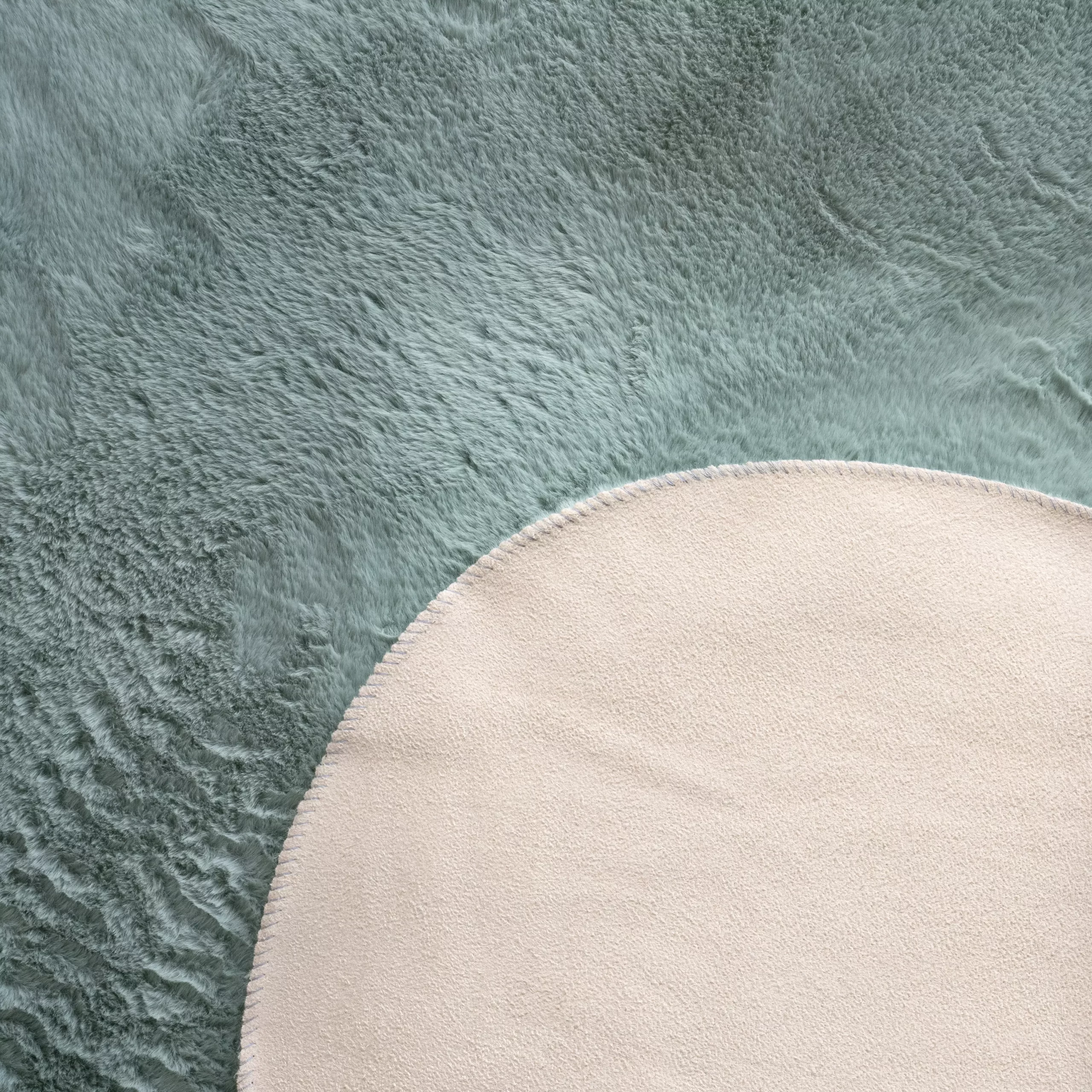Fellteppich Pelsa Türkis 60x90 Cm Fell-Form – Bild 2
