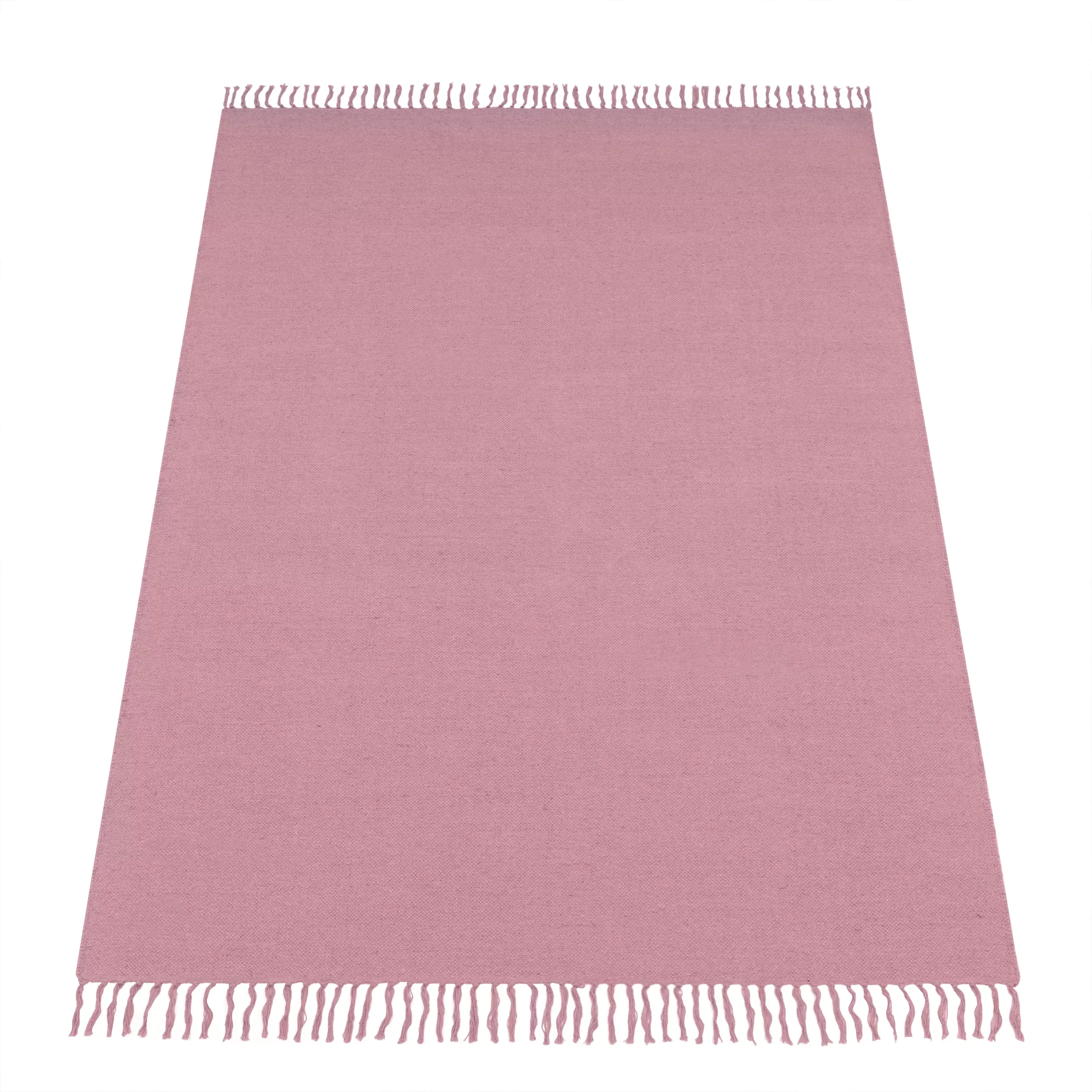 Flachgewebe-Teppich Summer Rosa 80x150 Cm – Bild 4