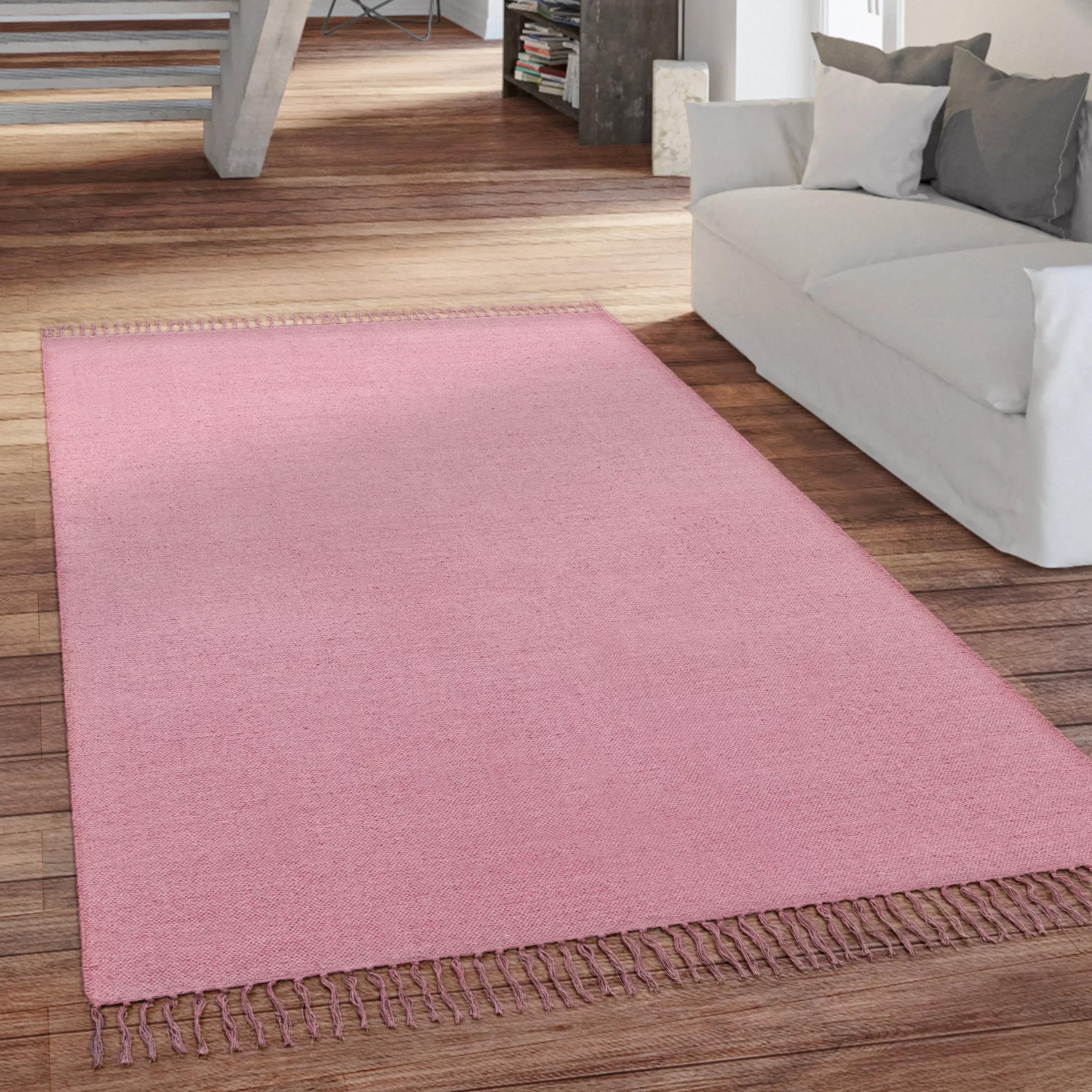 Flachgewebe-Teppich Summer Rosa 80x150 Cm