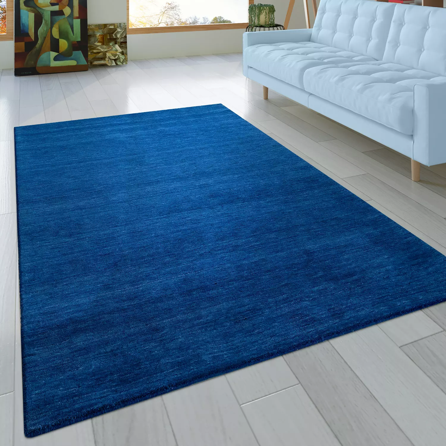 Gabbeh-Teppich Atlantis Blau 80x150 Cm