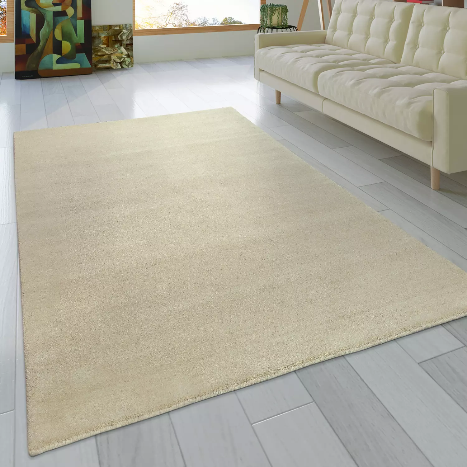 Gabbeh-Teppich Atlantis Creme 80x150 Cm