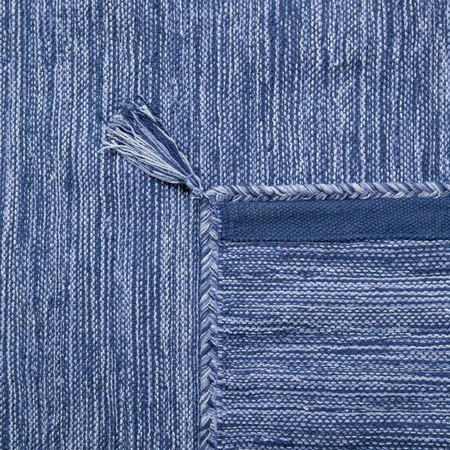 Handgewebter Kelim Kilian Navy-Blau 160x220 Cm – Bild 3