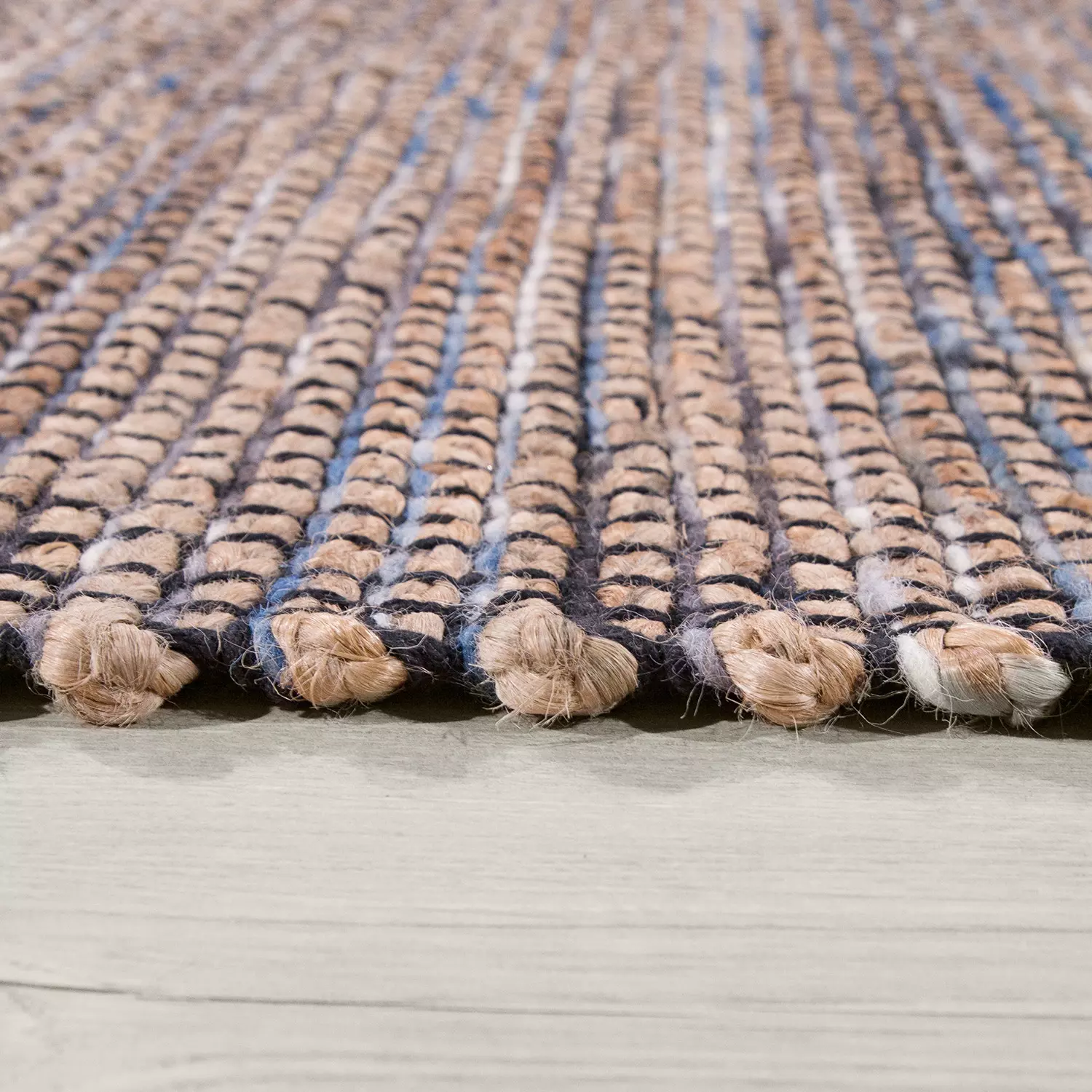 Handwebteppich Orkide Blau 120x170 Cm – Bild 4