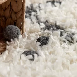 Shaggy-Teppich Kalea Beige 160 Cm Rund