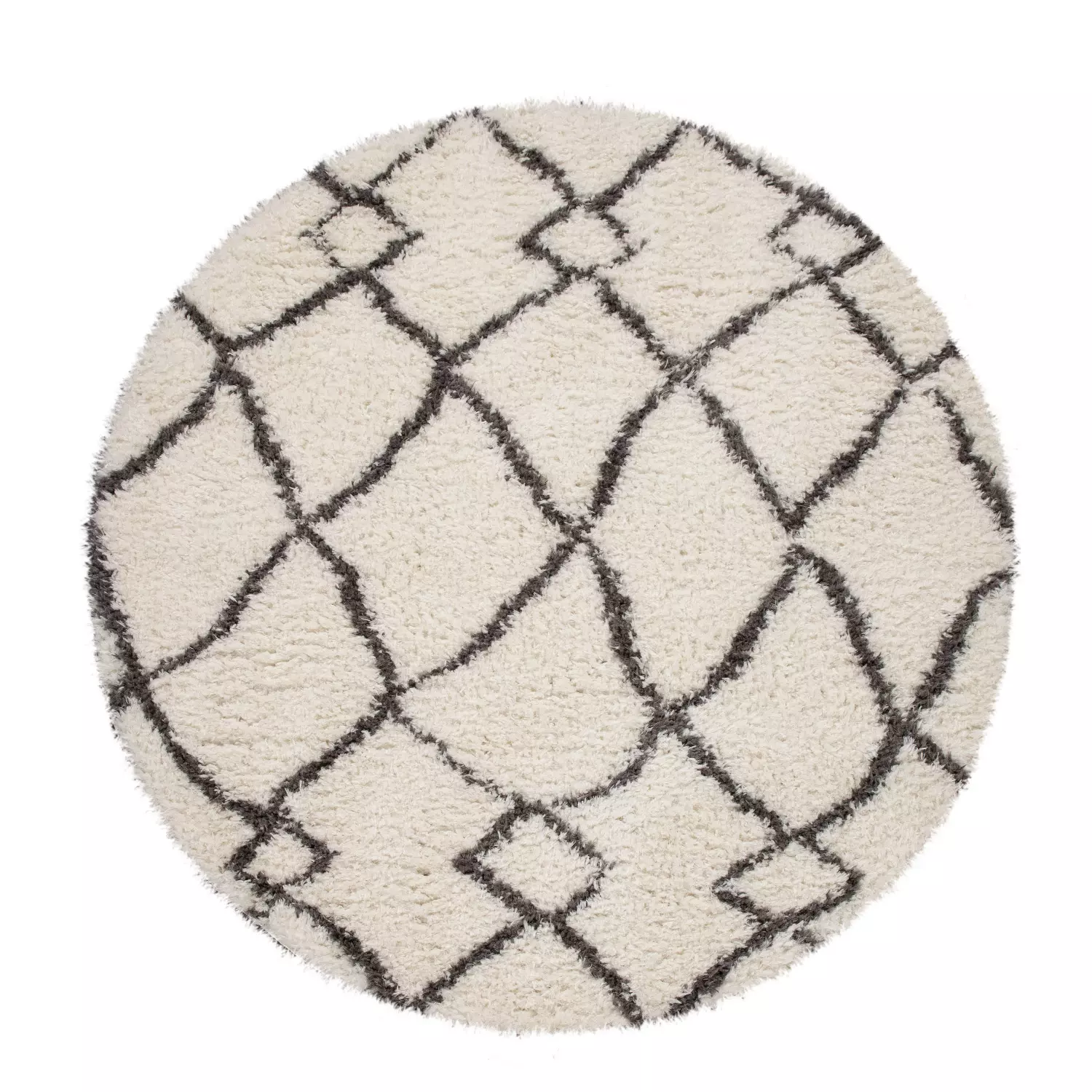 Hochflor-Teppich Oregon Beige 120 Cm Rund – Bild 4