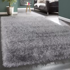 Hochflor-Teppich Glamorous Grau 120x170 Cm