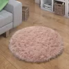 Hochflor-Teppich Playara Rosa 120 Cm Rund