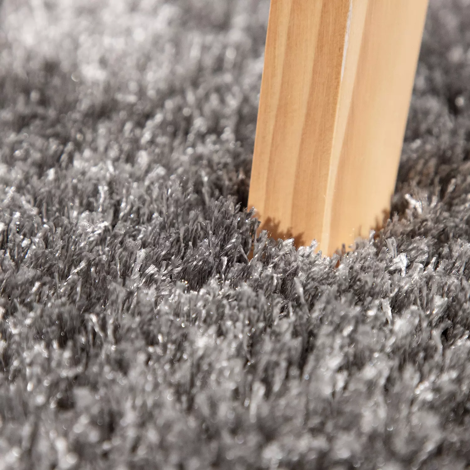 Hochflor-Teppich Tocara Grau 120x170 Cm – Bild 5