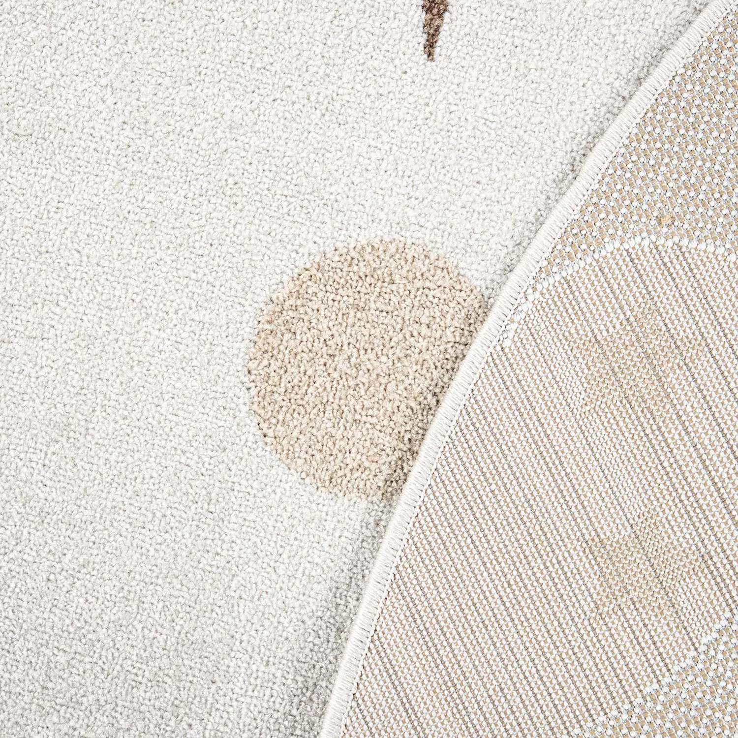 Kinderteppich In- & Outdoor Twitara Beige 120 Cm Rund – Bild 5