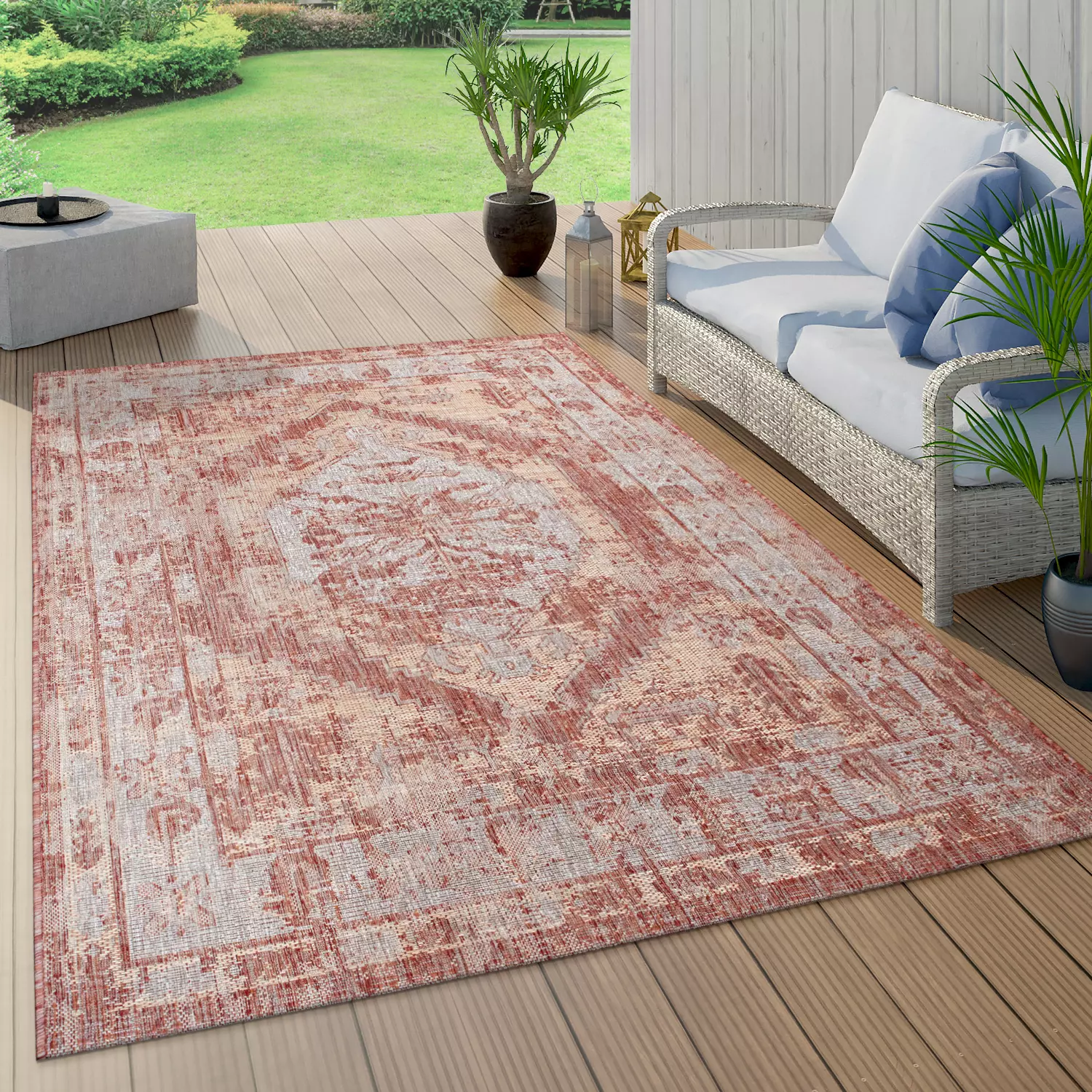 In- & Outdoor-Teppich Ruby Rot 160x220 Cm