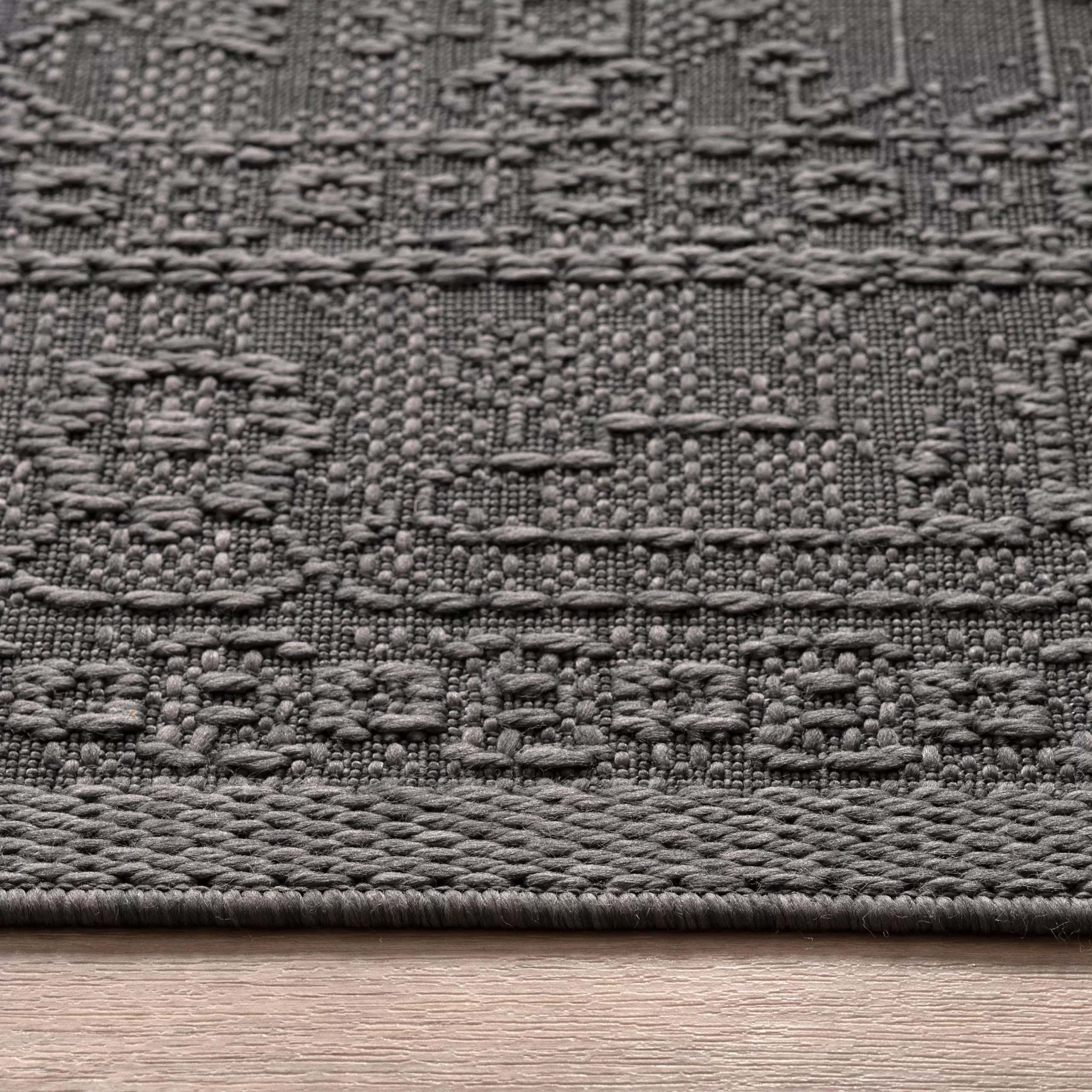 In- & Outdoor-Teppich Rimora Anthrazit 80x150 Cm – Bild 6