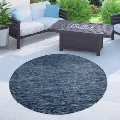 In- & Outdoor-Teppich Venezia Blau 160 Cm Rund