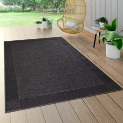 In- & Outdoor-Teppich Warella Schwarz 120x170 Cm