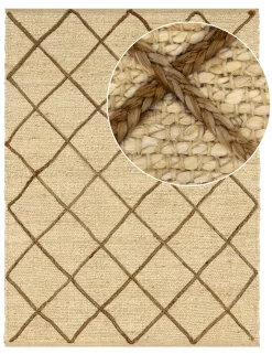 Jute-Teppich Sakira Creme 120x170 Cm