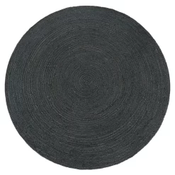 Jute-Teppich Vibora Anthrazit 80 Cm Rund