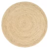 Jute-Teppich Vibora Elfenbein 200 Cm Rund