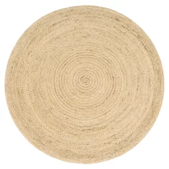 Jute-Teppich Vibora Elfenbein 200 Cm Rund