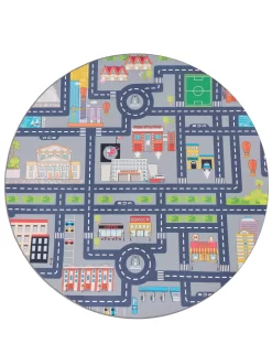 Kinderteppich Bini Grau 160 Cm Rund