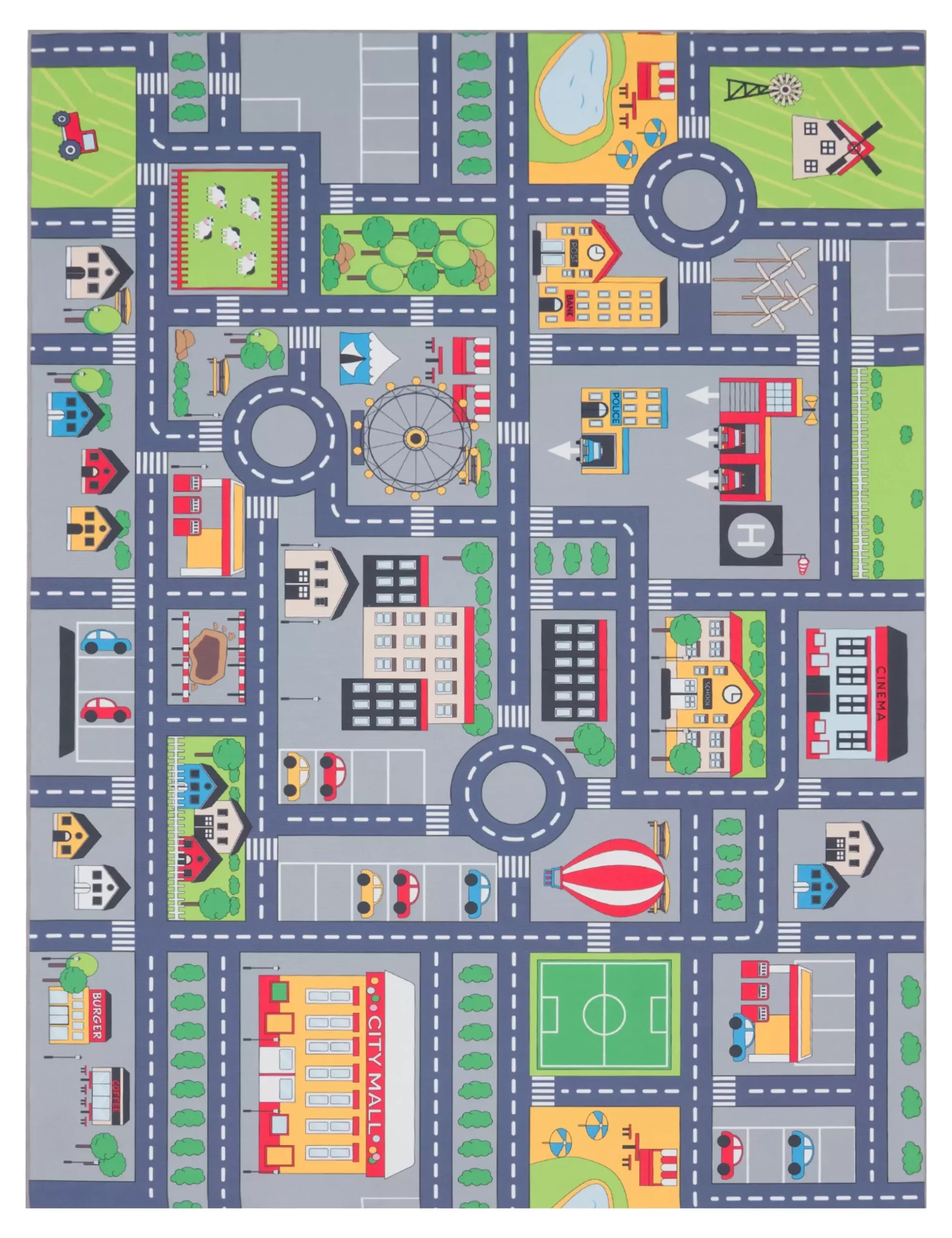 Kinderteppich Bini Grau 160x220 Cm