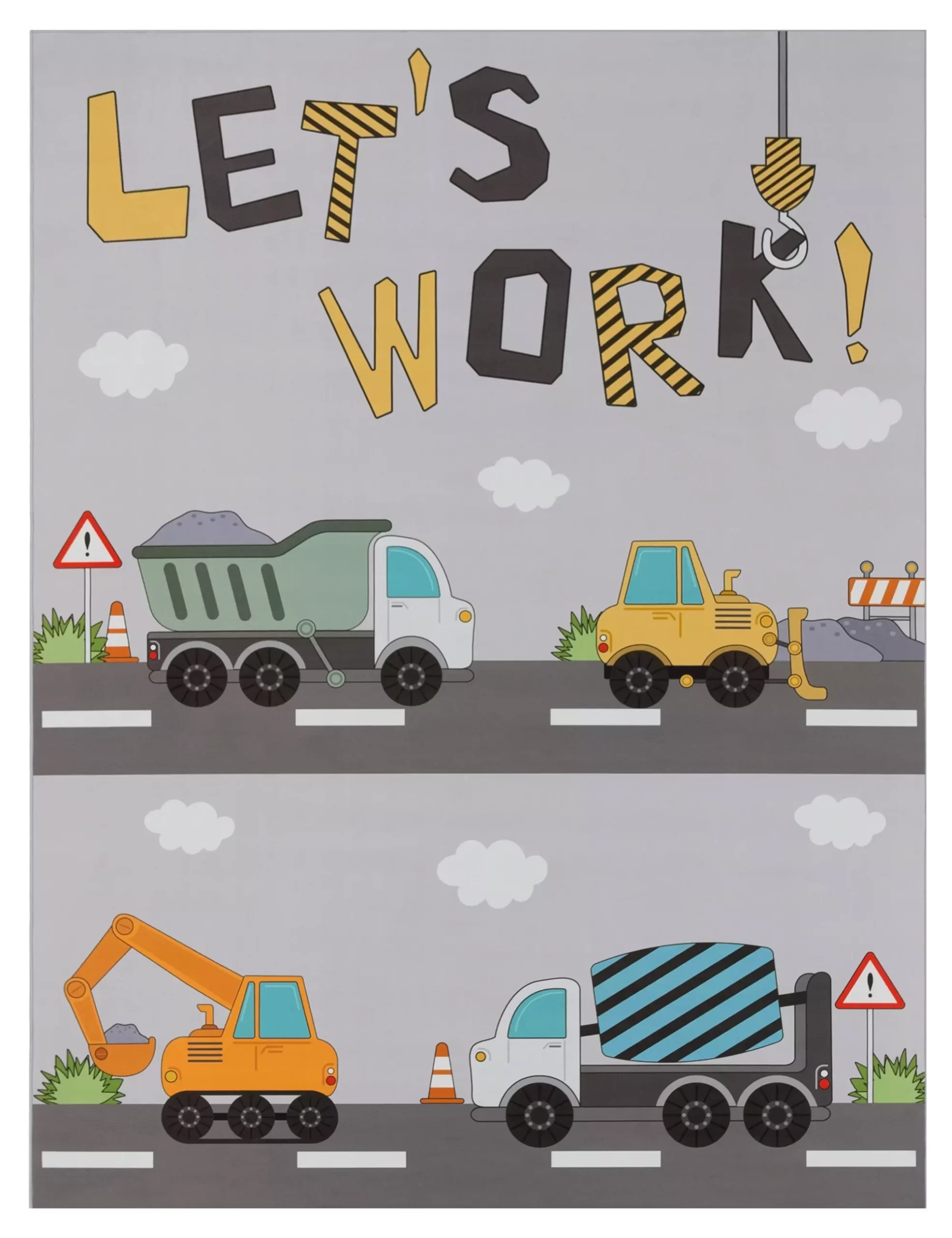 Kinderteppich Bini Grau 200 Cm Quadrat