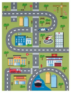 Kinderteppich Bini Grün 80x150 Cm