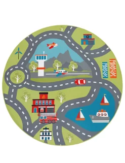 Kinderteppich Bini Grün 160 Cm Rund