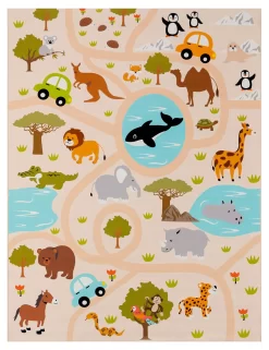 Kinderteppich Bini Mehrfarbig 240x340 Cm