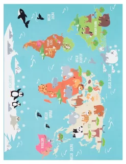 Kinderteppich Bini Türkis 120x160 Cm