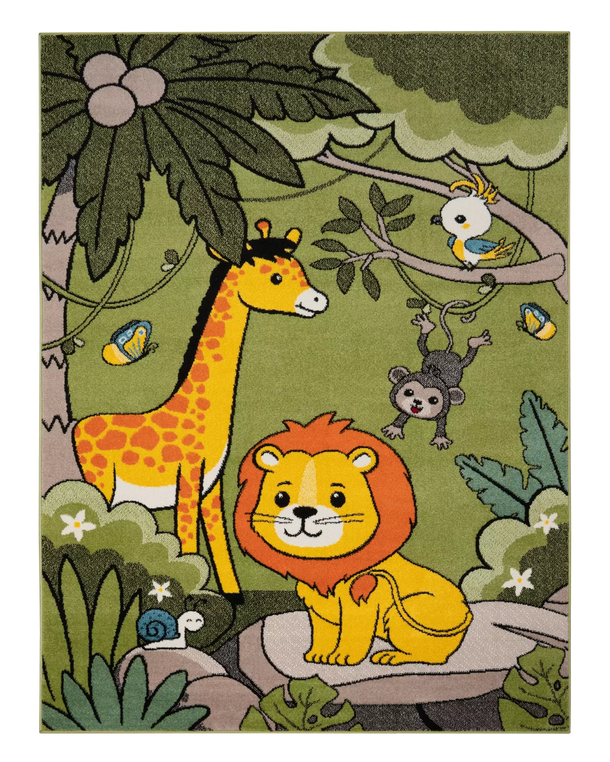 Kinderteppich Echo Grün 120x170 Cm