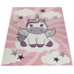 Kinderteppich Kosmos Pink 140x200 Cm